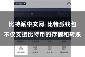 比特派中文网 比特派钱包不仅支援比特币的存储和转账