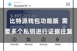 比特派钱包功能版  需要多个私钥进行证据往复