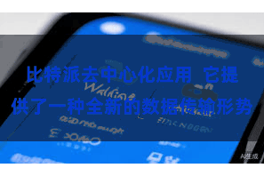比特派去中心化应用  它提供了一种全新的数据传输形势