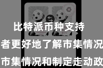 比特派币种支持  匡助投资者更好地了解市集情况和制定走动政策