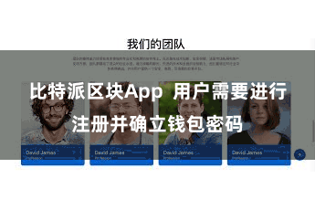 比特派区块App  用户需要进行注册并确立钱包密码