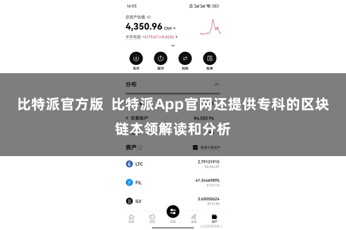 比特派官方版 比特派App官网还提供专科的区块链本领解读和分析
